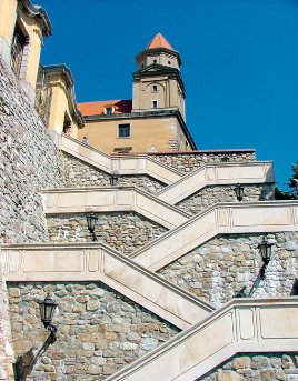 This photo of the Stairs at Castle Hill in Bratislava, Slovakia was taken by "Jonik".